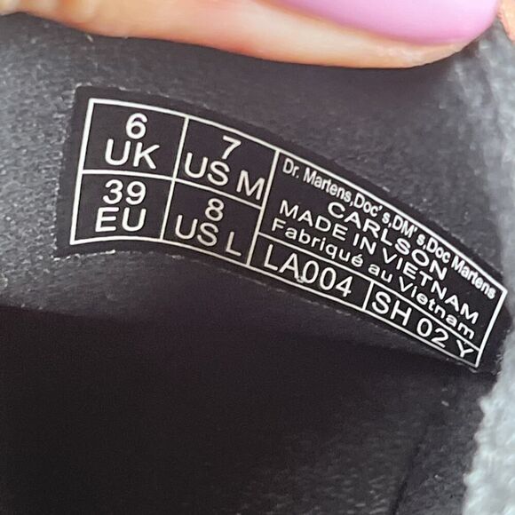 Dr. Martens Womens Size 8 Black Suede Carlson Clog Comfort Slip On Casual Shoes - Picture 8 of 10